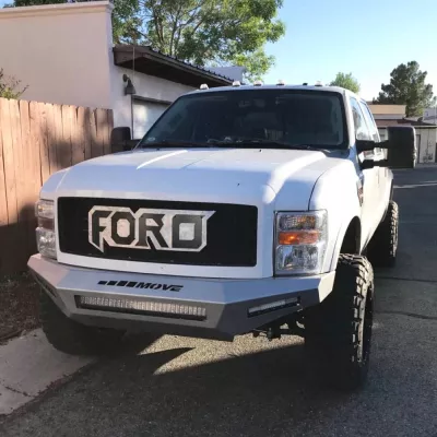 FORD F250-350 2008-2010 with PRECISION FRONT Weld It Yourself STANDARD installed