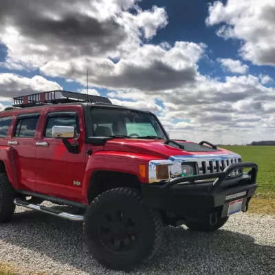 HUMMER H3 2005-2010 with PRECISION FRONT Weld It Yourself STANDARD installed
