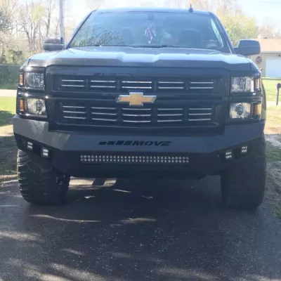 CHEVY 1500 2014-2015 with PRECISION FRONT Weld It Yourself STANDARD installed