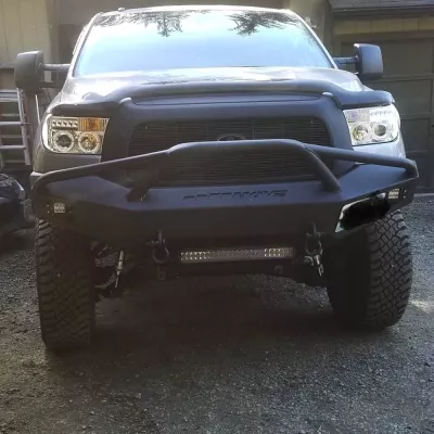 TOYOTA TUNDRA 2007-2013 with PRECISION FRONT Weld It Yourself STANDARD installed