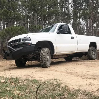 CHEVY 2500-3500HD 1999-2002 with CLASSIC FRONT Weld It Yourself Offroad installed