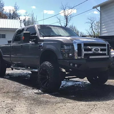 FORD F250-350 2008-2010 with PRECISION FRONT Weld It Yourself STANDARD installed
