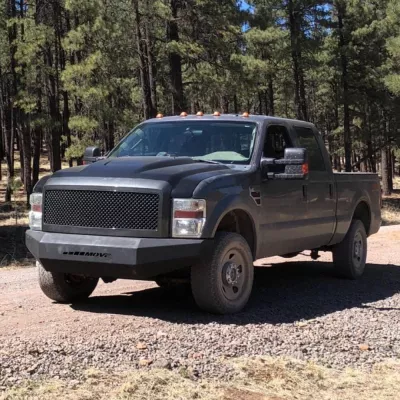 FORD F250-350 2008-2010 with CLASSIC FRONT Weld It Yourself STANDARD installed