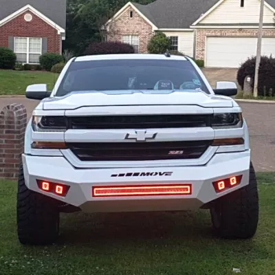 CHEVY 1500 2016-2018 with PRECISION FRONT Weld It Yourself STANDARD installed