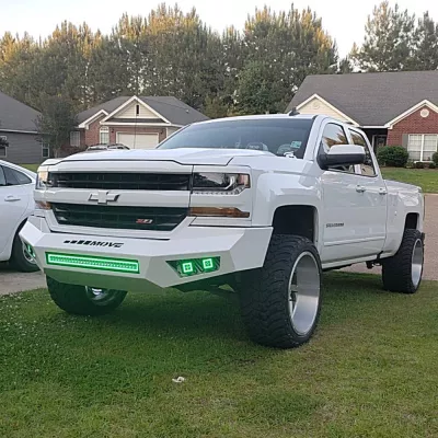 CHEVY 1500 2016-2018 with PRECISION FRONT Weld It Yourself STANDARD installed