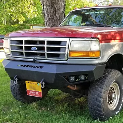 FORD F250-350 1992-1998 with PRECISION FRONT Weld It Yourself STANDARD installed