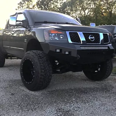 NISSAN TITAN 2003-2015 with CLASSIC FRONT Weld It Yourself STANDARD installed