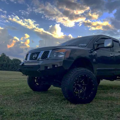 NISSAN TITAN 2003-2015 with CLASSIC FRONT Weld It Yourself STANDARD installed