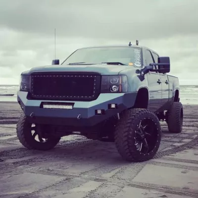 GMC 2500-3500HD 2011-2014 with CLASSIC FRONT Weld It Yourself STANDARD installed