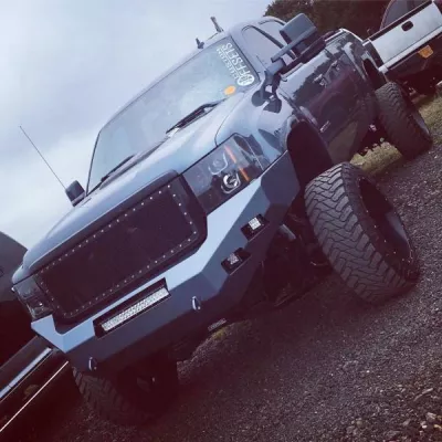 GMC 2500-3500HD 2011-2014 with CLASSIC FRONT Weld It Yourself STANDARD installed