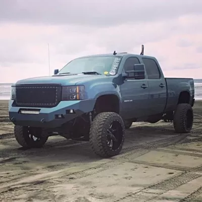 GMC 2500-3500HD 2011-2014 with CLASSIC FRONT Weld It Yourself STANDARD installed