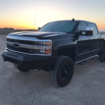 CHEVY 2500-3500HD 2015-2019 with PRECISION FRONT Weld It Yourself STANDARD installed