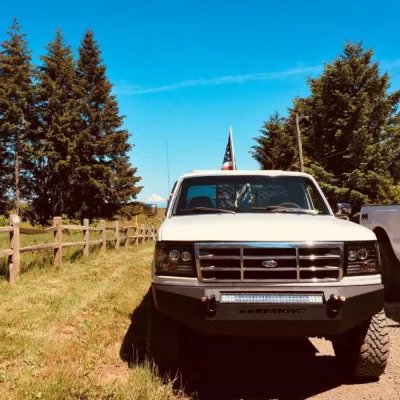 FORD F250-350 1992-1998 with CLASSIC FRONT Weld It Yourself STANDARD installed