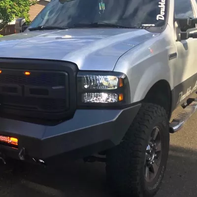 FORD F250-350 2005-2007 with CLASSIC FRONT Weld It Yourself STANDARD installed