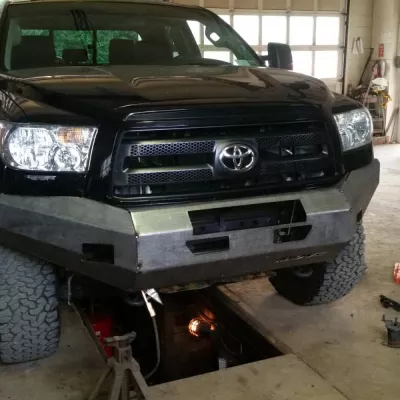 TOYOTA TUNDRA 2007-2013 with CLASSIC FRONT Weld It Yourself STANDARD installed