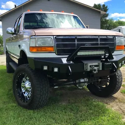 FORD F250-350 1992-1998 with CLASSIC FRONT Weld It Yourself Offroad installed