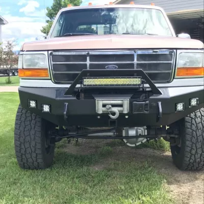 FORD F250-350 1992-1998 with CLASSIC FRONT Weld It Yourself Offroad installed