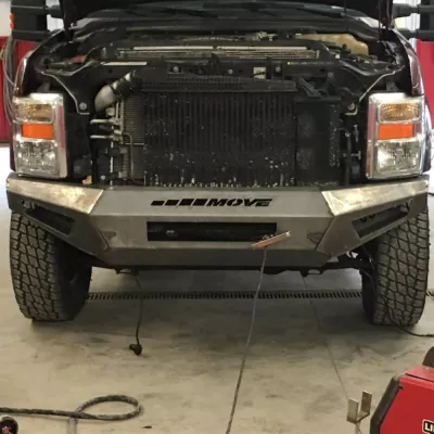 FORD F250-350 2008-2010 with PRECISION FRONT Weld It Yourself STANDARD installed