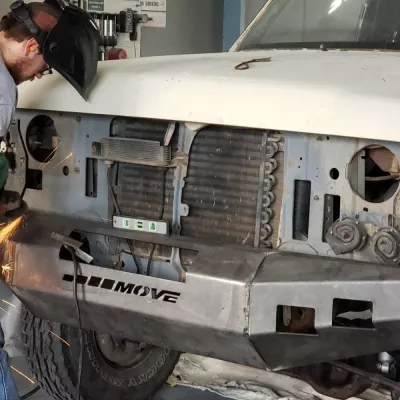FORD BRONCO 1987-1991 with CLASSIC FRONT Weld It Yourself STANDARD installed