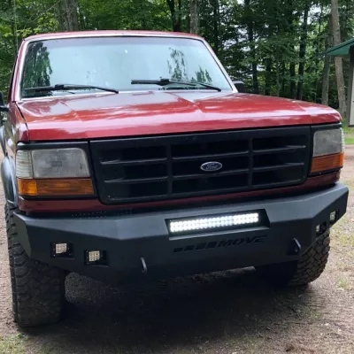 FORD F250-350 1992-1998 with CLASSIC FRONT Weld It Yourself STANDARD installed