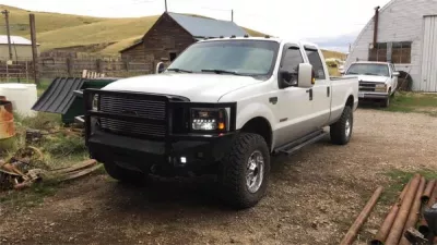 FORD F250-350 2005-2007 with CLASSIC FRONT Weld It Yourself STANDARD installed