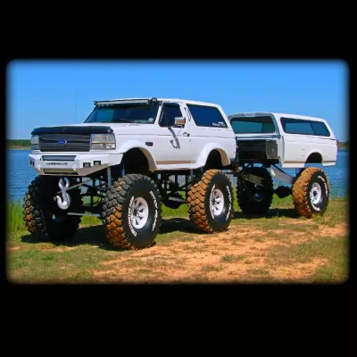 FORD BRONCO 1992-1996 with CLASSIC FRONT Weld It Yourself STANDARD installed