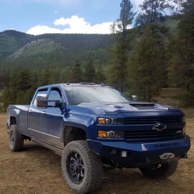 CHEVY 2500-3500HD 2015-2019 with PRECISION FRONT Weld It Yourself STANDARD installed