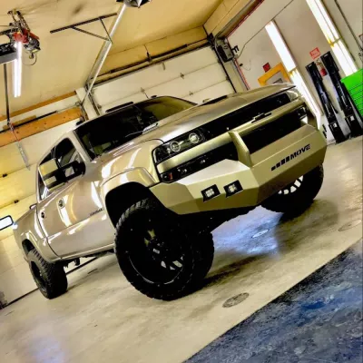 CHEVY 2500-3500HD 1999-2002 with CLASSIC FRONT Weld It Yourself STANDARD installed