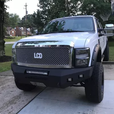 FORD F250-350 2008-2010 with CLASSIC FRONT Weld It Yourself STANDARD installed