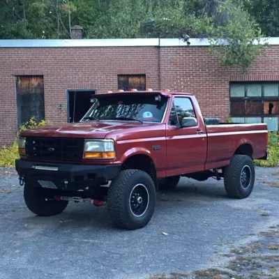 FORD F250-350 1992-1998 with CLASSIC FRONT Weld It Yourself STANDARD installed