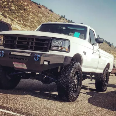 FORD F250-350 1992-1998 with CLASSIC FRONT Weld It Yourself STANDARD installed