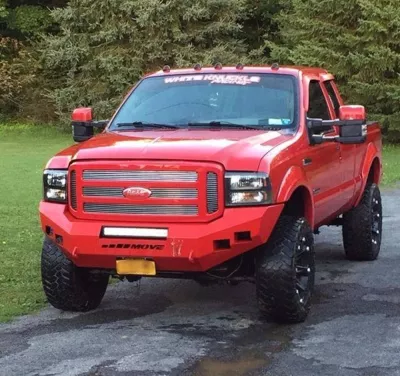 FORD F250-350 2005-2007 with CLASSIC FRONT Weld It Yourself STANDARD installed