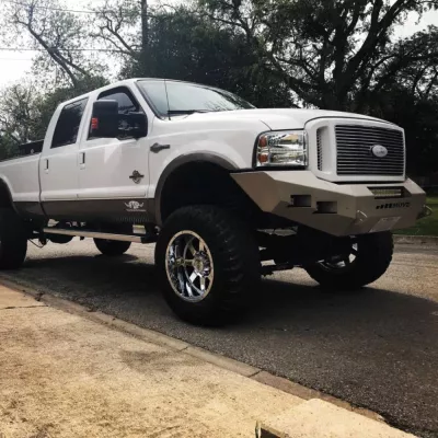 FORD F250-350 2005-2007 with CLASSIC FRONT Weld It Yourself STANDARD installed