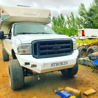 FORD F250-350 2005-2007 with CLASSIC FRONT Weld It Yourself STANDARD installed