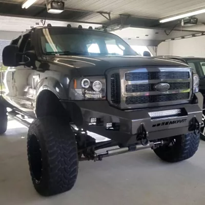 FORD F250-350 2005-2007 with CLASSIC FRONT Weld It Yourself STANDARD installed