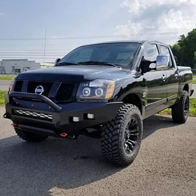 NISSAN TITAN 2003-2015 with CLASSIC FRONT Weld It Yourself STANDARD installed