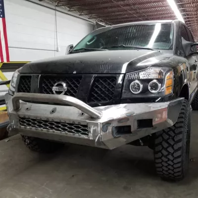 NISSAN TITAN 2003-2015 with CLASSIC FRONT Weld It Yourself STANDARD installed