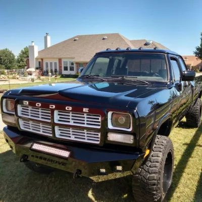 DODGE 150-250-350 1981-1993 with CLASSIC FRONT Weld It Yourself STANDARD installed