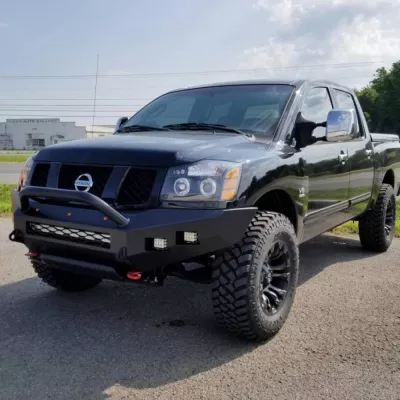 NISSAN TITAN 2003-2015 with CLASSIC FRONT Weld It Yourself STANDARD installed