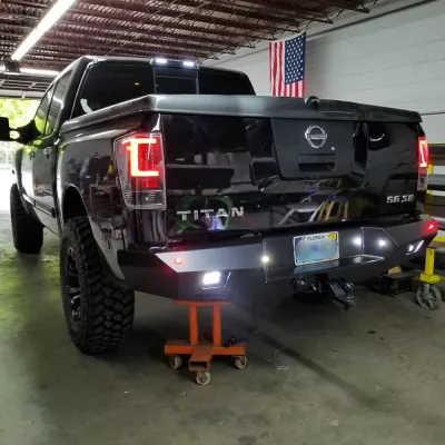 NISSAN TITAN 2003-2015 with PRECISION REAR Weld It Yourself STANDARD installed
