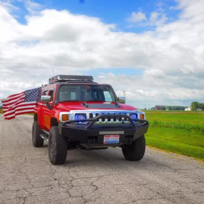 HUMMER H3 2005-2010 with PRECISION FRONT Weld It Yourself STANDARD installed