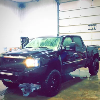 GMC 2500-3500HD 2011-2014 with CLASSIC FRONT Weld It Yourself STANDARD installed