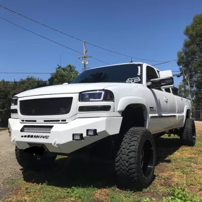 GMC 2500-3500HD 2003-2007 with CLASSIC FRONT Weld It Yourself STANDARD installed