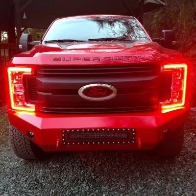 FORD F250-350 2017-2019 with CLASSIC FRONT Weld It Yourself STANDARD installed