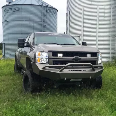 CHEVY 2500-3500HD 2007.5-2010 with PRECISION FRONT Weld It Yourself STANDARD installed