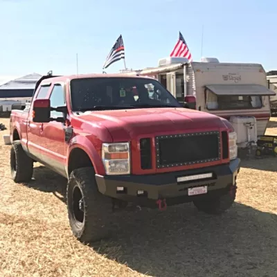 FORD F250-350 2008-2010 with CLASSIC FRONT Weld It Yourself STANDARD installed