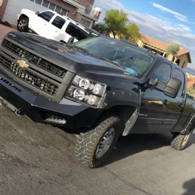 CHEVY 2500-3500HD 2007.5-2010 with PRECISION FRONT W.I.Y.KIT STANDARD installed