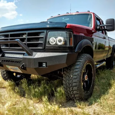 FORD F250-350 1992-1998 with CLASSIC FRONT Weld It Yourself STANDARD installed
