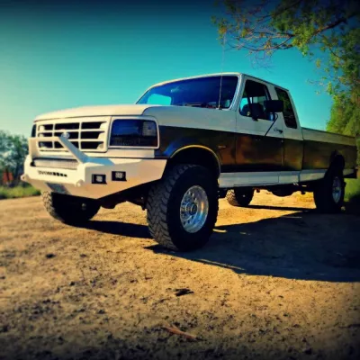 FORD F250-350 1992-1998 with CLASSIC FRONT Weld It Yourself STANDARD installed