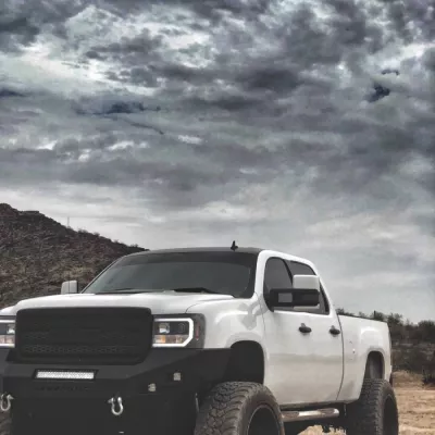 GMC 2500-3500HD 2011-2014 with CLASSIC FRONT Weld It Yourself STANDARD installed